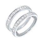 prong set diamond insert ring in 14k white gold (1/2 ct. tw.)