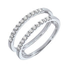 prong set diamond insert ring in 14k white gold (1/3 ct. tw.)