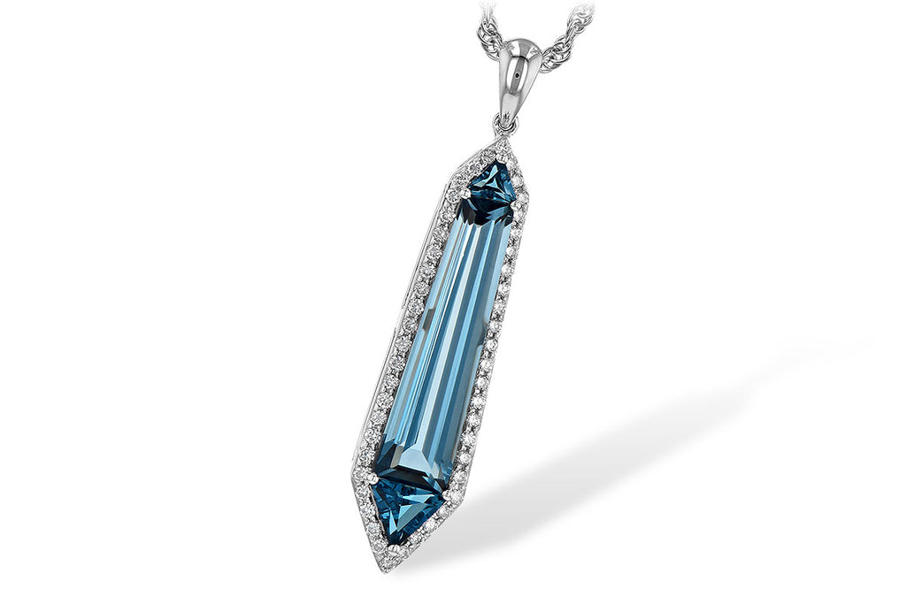 neck 3.47 london blue topaz 3.70 tgw