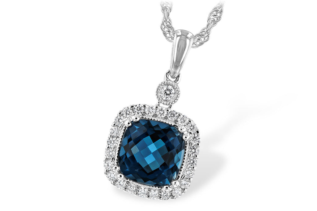 neck 1.63 london blue topaz 1.80 tgw