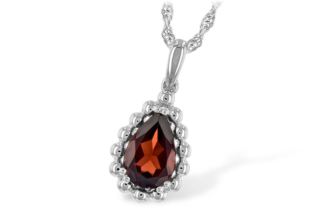 necklace 1.38 ct garnet