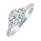 14KW Semi-Mount Engagement Ring with Round Diamond Accents on Shank